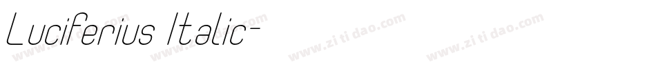 Luciferius Italic字体转换